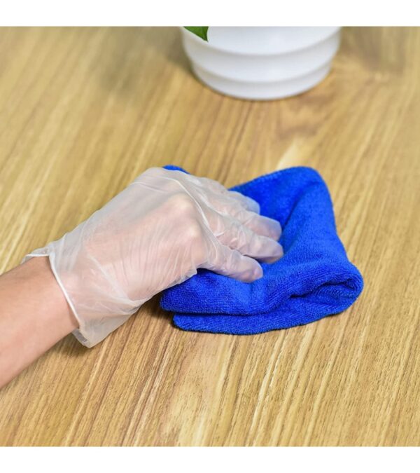 img-bf259259790a6a4e532fc3f940450dbd Schneider Clear Vinyl Exam Gloves, Latex-Free, Disposable Medical Gloves, Cleaning Gloves, Food Safe, Powder-Free, 4 mil