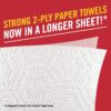 Brawny Tear-A-Square Paper Towels, 16 Double Rolls = 32 Regular Rolls, 3 Sheet Size Options, Quarter Size Sheets