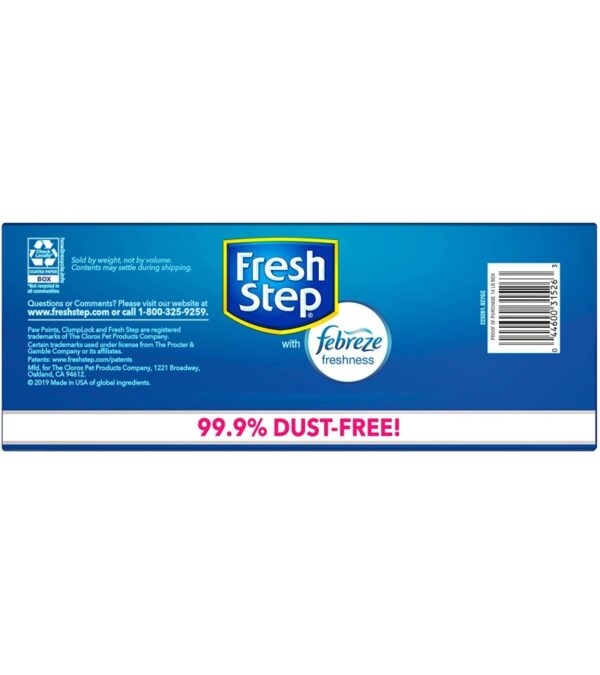 Fresh Step Clumping Cat Litter, Extreme Odor Control, Mountain Spring Scent With Febreze, 14 lbs