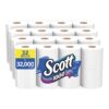 Scott 1000 Toilet Paper, 32 Regular Rolls, Septic-Safe, 1-Ply Toilet Tissue