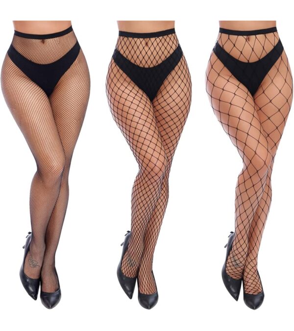 Charmnight Womens High Waist Tights Fishnet Stockings Thigh High Pantyhose