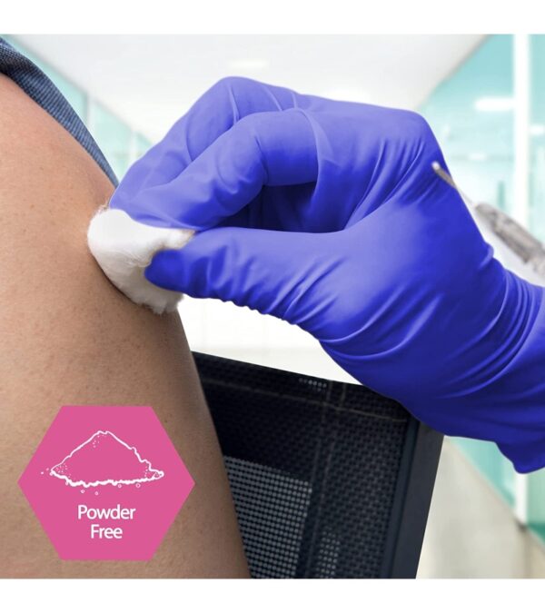 MedPride Powder-Free Nitrile Exam Gloves, Medium, Box/100