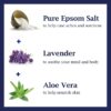 Dr Teal's Foaming Bath with Pure Epsom Salt, Soothe & Sleep with Lavender, 34 fl oz (Pack of 4)