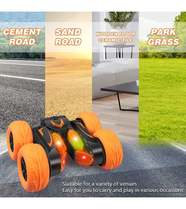 img-de89cd1d822157a16ef174c75e4d6e14 VILICO Electric Competitive RC Stunt Car Toy for Kids,Remote Control Car,Double-Sided Rotation 360°,High-Speed 4WD Off-Road Vehicle for Boys Girls,Gift Toys for Boys 3 4 5 6 7 8 9 10 11 12 Year Old