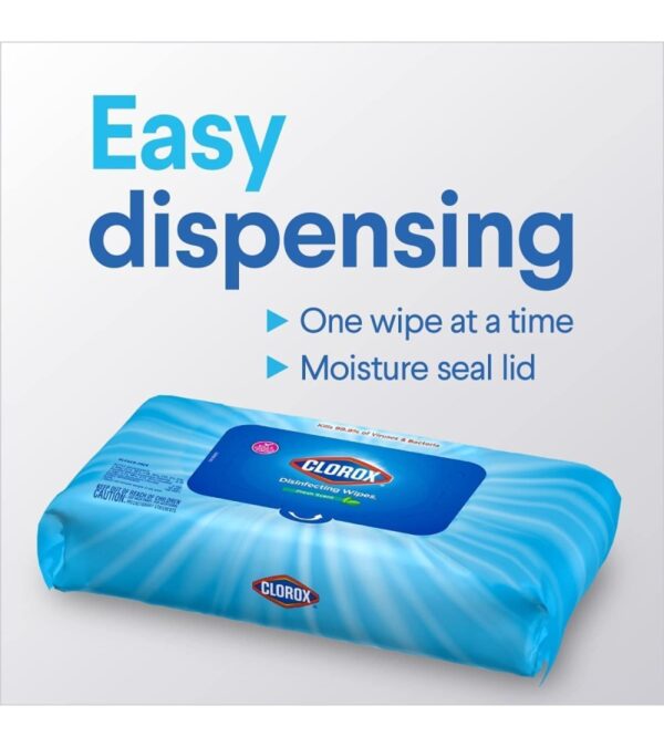 Clorox Cleaning Bundle Disinfecting Mist Lemon & Orange Blossom Scent (1 Spray Bottle & 1 Refill, 16 Fl Oz Each) Disinfecting Wipes, Moisture Seal Lid Fresh Scent (3-Pack, 75ct Each)