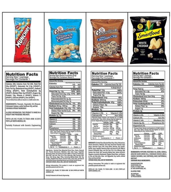Frito-Lay Sweet & Salty Snacks Variety Box, Mix of Cookies, Crackers, Chips & Nuts, 50 Sweet & Salty Care Package ,50 Count (Pack of 1)