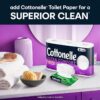 Cottonelle Ultra Comfort Toilet Paper with Cushiony CleaningRipples Texture, Strong Bath Tissue, 32 Family Mega Rolls (32 Family Mega Rolls = 144 Regular Rolls) (8 Packs of 4), 325 Sheets per Roll