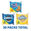 Nabisco Sweet Treats Cookie Variety Pack OREO, OREO Golden & CHIPS AHOY, 30 Snack Packs (2 Cookies Per Pack)