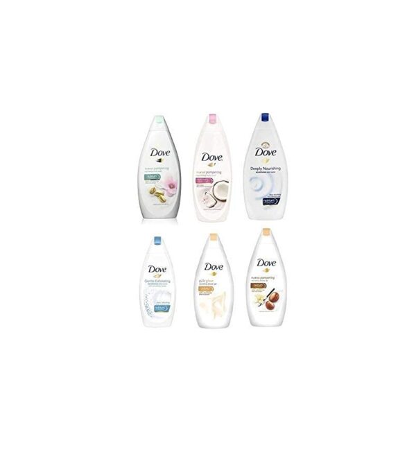 img-e8aa5678de5c766e528ee2f6252b0b9f Dove Body Wash Variety – Shea Butter, Deep Moisture, Pistachio Cream, Coconut Milk, Gentle Exfoliating and Silk Glow, 16.9oz Each International Version ,16.9Oz, 6 Count (Pack of 1)