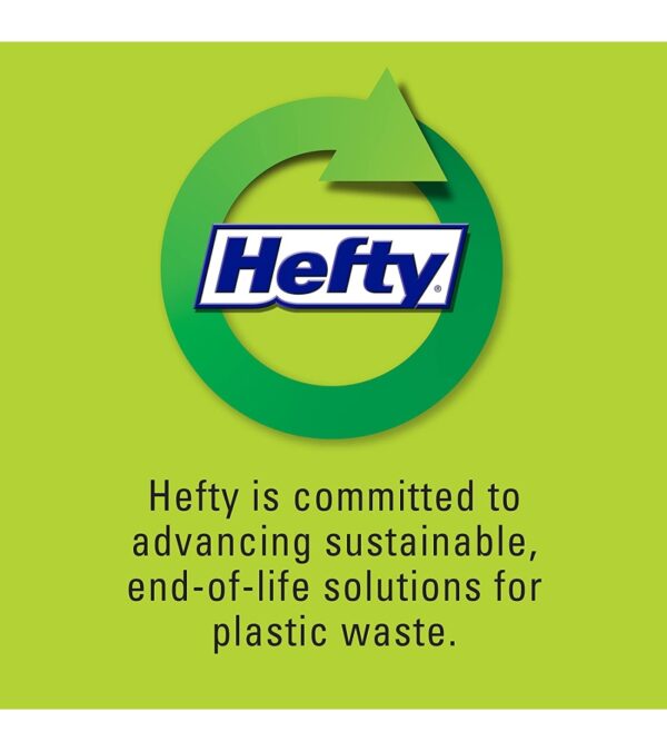 Hefty Ultra Strong Tall Kitchen Trash Bags, Blackout, Clean Burst, 13 Gallon, 110 Count