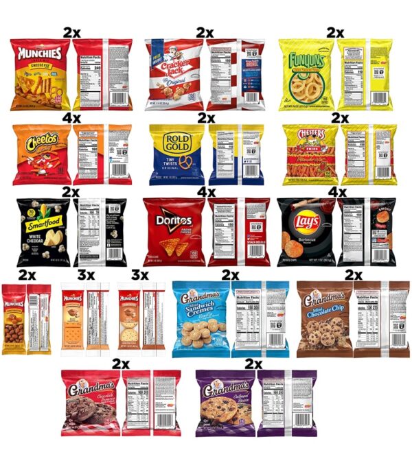 Frito-Lay Ultimate Snack Care Package, Variety Assortment of Chips, Cookies, Crackers & More, 40 Count
