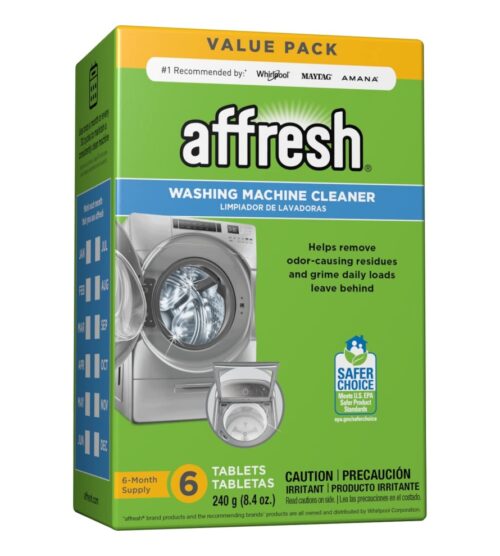 Affresh Washing Machine Cleaner, Cleans Front Load and Top Load Washers, Including HE, 6 Tablets