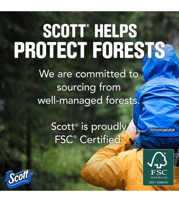 Scott 1000 Toilet Paper, 32 Regular Rolls, Septic-Safe, 1-Ply Toilet Tissue