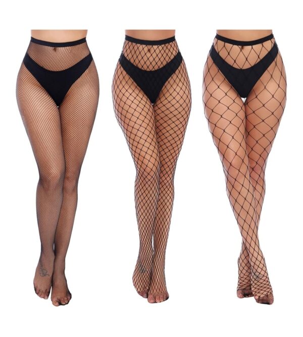 Charmnight Womens High Waist Tights Fishnet Stockings Thigh High Pantyhose