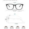 livho 2 Pack Blue Light Blocking Glasses, Computer Reading/Gaming/TV/Phones Glasses for Women Men,Anti Eyestrain & UV Glare (Light Black+Clear)