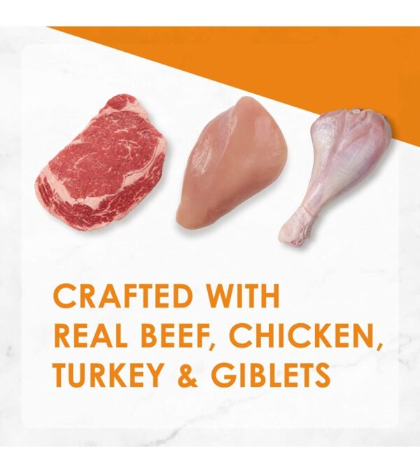 Purina Fancy Feast Grain Free Pate Wet Cat Food Variety Pack, Poultry & Beef Collection – 3 oz. Cans, 30 Count (Pack of 1)