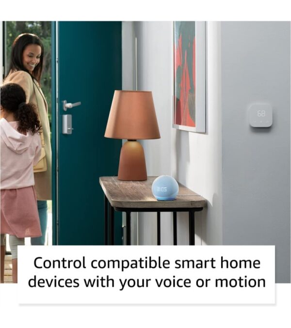 All-New Echo Dot (5th Gen, 2022 release) with clock | Smart speaker with clock and Alexa | Cloud Blue