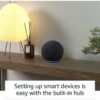 Echo (4th Gen) | With premium sound, smart home hub, and Alexa | Charcoal