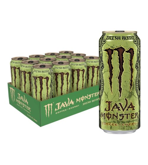 Java Monster Irish Blend, Coffee + Energy Drink, 15 Ounce (Pack of 12)