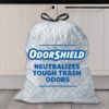 Glad Tall Kitchen Drawstring Trash Bags – OdorShield 13 Gallon Grey Trash Bag, Febreze Fresh Clean – 80 Count