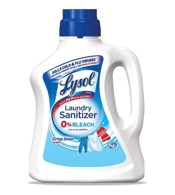 img-fd1f59f3980ecaf584e0db5915762ec1 Lysol Laundry Sanitizer Additive, Bacteria-Causing Laundry Odor Eliminator, 0% Bleach Laundry Sanitizer, color, , Multi 90 Fl Oz Crisp Linen