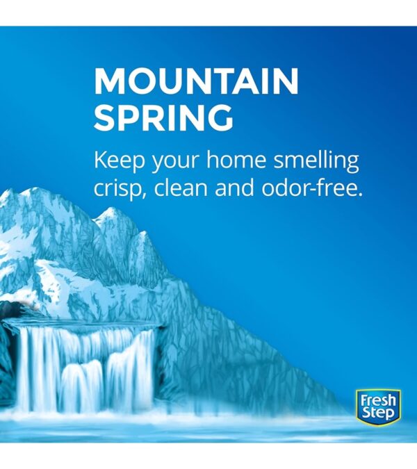 Fresh Step Clumping Cat Litter, Extreme Odor Control, Mountain Spring Scent With Febreze, 14 lbs