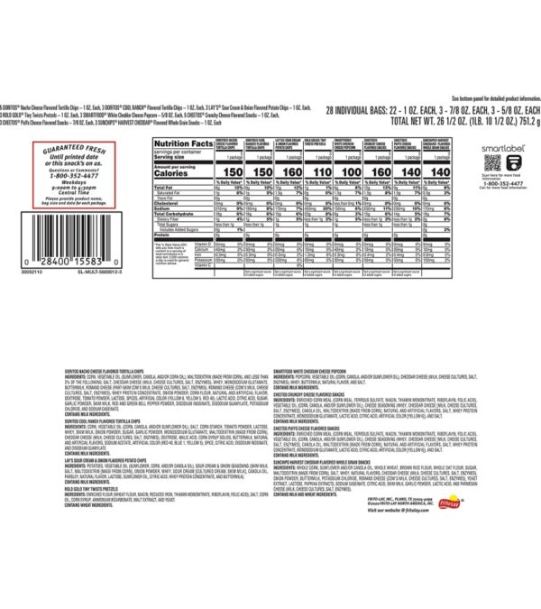 Frito-Lay Variety Pack, Flavor Mix (pack of 28)