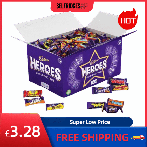 Grab the Sweet Fun at Cadbury Heroes!   2kg  Individually Wrapped Milk Chocolates + Free Shipping! Don’t Miss Out!