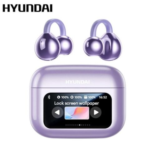 [The New User Exclusive Benefit 99 ]  HYUNDAI M100 LED Screen Anti-loss Headphone AI Noise Reduction With HIFI Sound Bluetooth V5.4 Earphone Open Ear-hook Earbuds